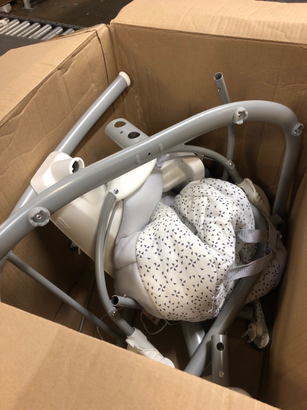 Photo 2 of Graco Soothe 'n Sway Baby Swing with Portable Rocker, Easton---------lightly used----------missing some items ---------items inside box are very loose 