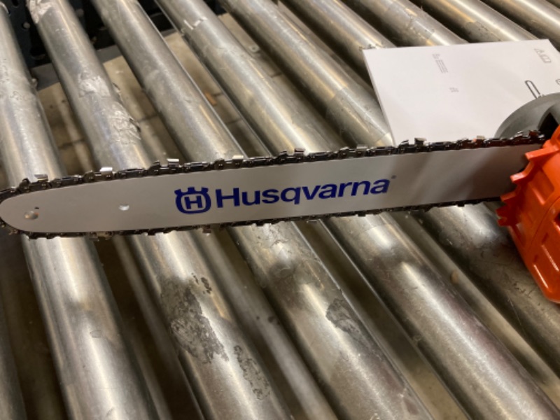 Photo 1 of Husqvarna 120i Cordless Chainsaw, 14-Inch Electric Chainsaw with Brushless Motor and Automatic Oiler, Quiet and Low Kickback-MISSING BATTERY