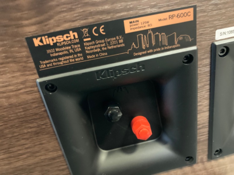 Photo 6 of Klipsch RP-600C Center Channel Speaker (Walnut)
