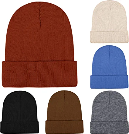 Photo 1 of Cooraby Winter Beanie Cap Warm Knit Cuff Skull Beanie Caps for Men or Women
