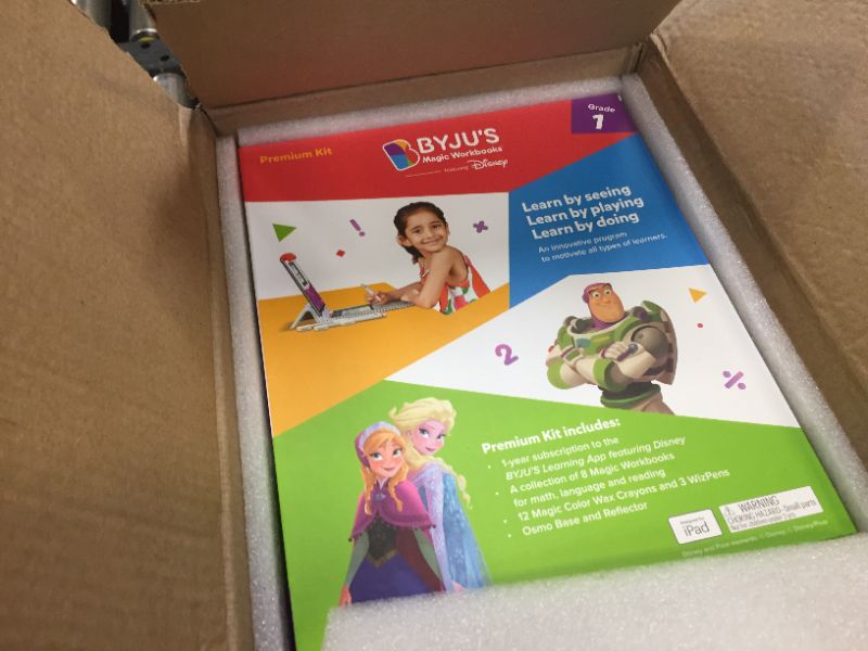 Photo 2 of BYJU’S Learning Featuring Disney, 1st Grade Premium Kit Ages 5-7-Featuring Disney & Pixar Characters-Reading, Addition/Subtraction, Writing & Phonics-Powered by Osmo-Works with iPad(Amazon Exclusive) iPad 1st Grade