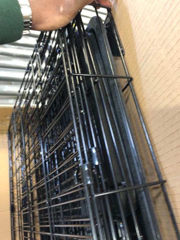 Photo 1 of Amazon Basics 3-Tier Wire Cat Cage Playpen Kennel, Large, 36 x 22 x 51 Inches, Black