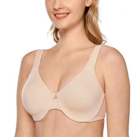 Photo 1 of Delimira Women S Smooth Full Figure Large Busts Underwire Seamless Minimizer Bra SIZE 44F
