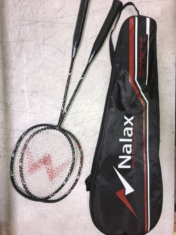 Photo 2 of 2 Nalax Badminton Rackets Professional Graphite Badminton Racquets