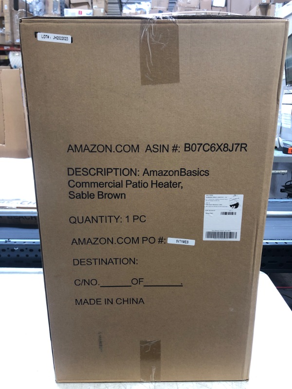 Photo 3 of AmazonBasics Commercial Outdoor Patio Heater, Sable Brown
++FACTORY SEALED++