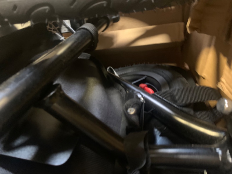 Photo 1 of BOB Gear Revolution Flex 3.0 Duallie Double Jogging Stroller, Lunar Black - Ultra-Reflective Accents , 48x30.5x45 Inch (Pack of 1) Lunar Black Double --- Box Packaging Damaged, Moderate Use, Scratches and Scuffs on Metal and Plastic, Missing Some Hardware