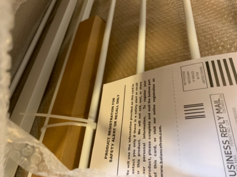 Photo 1 of BalanceFrom Easy Walk-Thru Safety Gate for Doorways and Stairways with Auto-Close/Hold-Open Features, Multiple Sizes 30-inch Tall, No Caps Fits 29.1 - 38.5" Wide --- Box Packaging Damaged, Item is New
