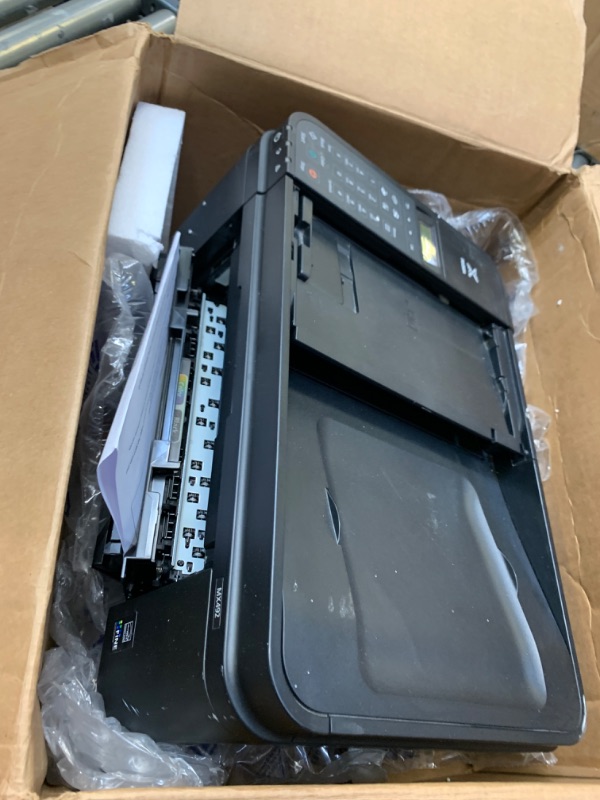 Photo 3 of Canon PIXMA MX490 Wireless Office All-in-One Printer/Copier/Scanner/Fax Machine --- Selling for Parts, Item Did Not Turn On, Missing Parts, Box Packaging Damaged
