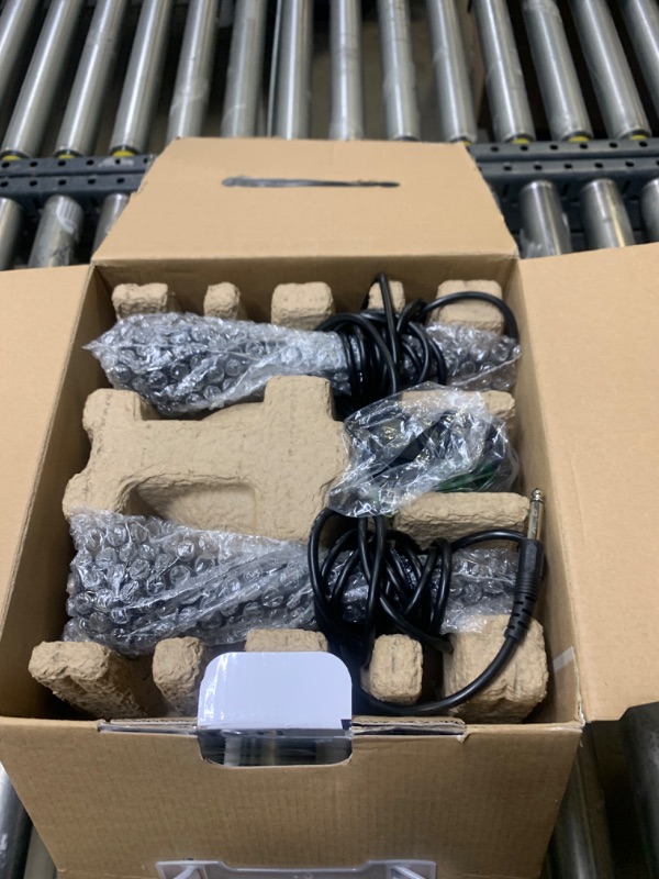 Photo 3 of Portable Karaoke Machine - SINGSATION Star Burst - System Comes w/ 2 Mics, Room-Filling Light Show, Retro Light Panel & Works via Bluetooth - No CDs Required - YouTube Your Favorite Karaoke Songs Star Burst Black --- Selling for Parts, Item Did Not Turn O