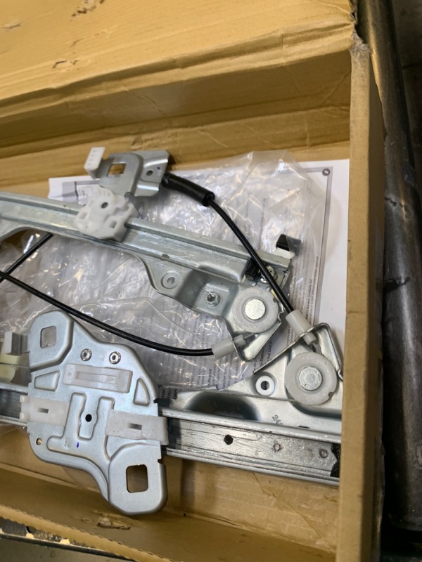 Photo 5 of Dorman 752-218 Front Driver Side Window Regulator Compatible with Select Infiniti Models --- Box Packaging Damaged, Moderate Use, Scratches and Scuffs on Metal
