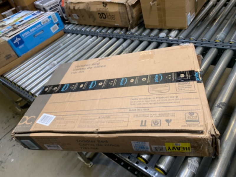 Photo 1 of Delta Children Canton Toddler Bed, Greenguard Gold Certified, Grey Grey Canton --- Box Packaging Damaged, Moderate Use, Scratches and Scuffs on Item as Shown in Pictures, Hardware Loose in Box, Missing Some Hardware
