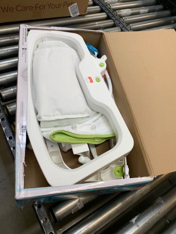 Photo 3 of Fisher-Price  Infant-to-Toddler Rocker Green --- Box Packaging Damaged, Minor Use.
