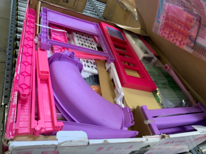 Photo 3 of Barbie Dreamhouse Dollhouse with Wheelchair Accessible Elevator --- Box Packaging Damaged, Item is New
