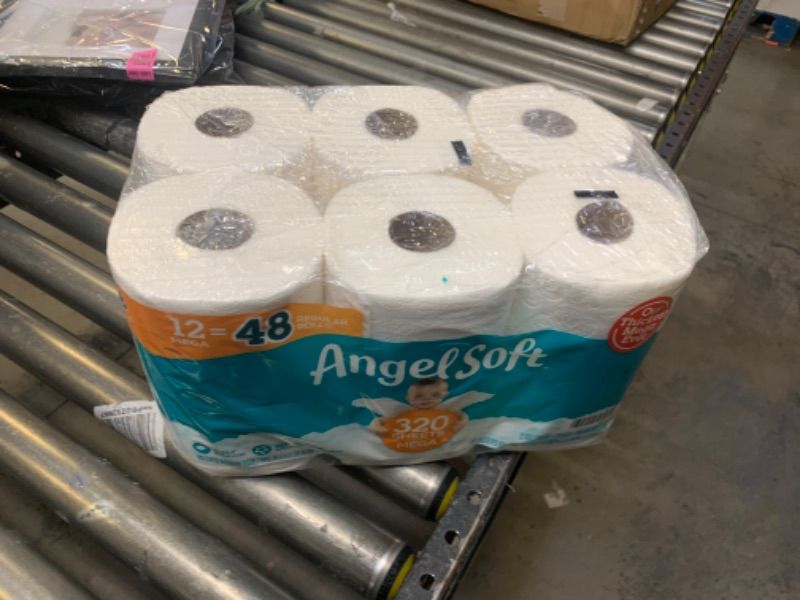 Photo 2 of Angel Soft® Toilet Paper, 12 Mega Rolls = 48 Regular Rolls, 2-Ply Bath Tissue
