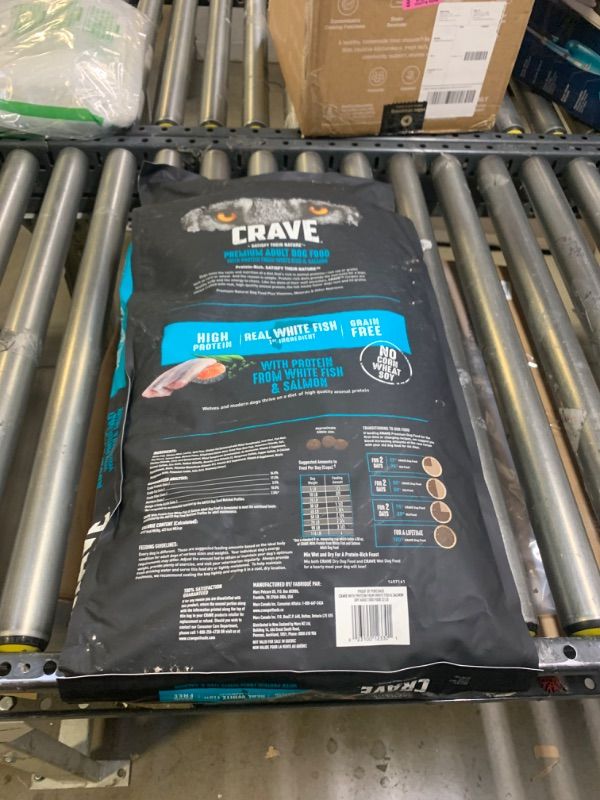 Photo 1 of  CRAVE Grain Free High Protein Adult Dry Dog Food, White Fish & Salmon Size:22 Pound (Pack of 1) --- Best By AUG/10/2022