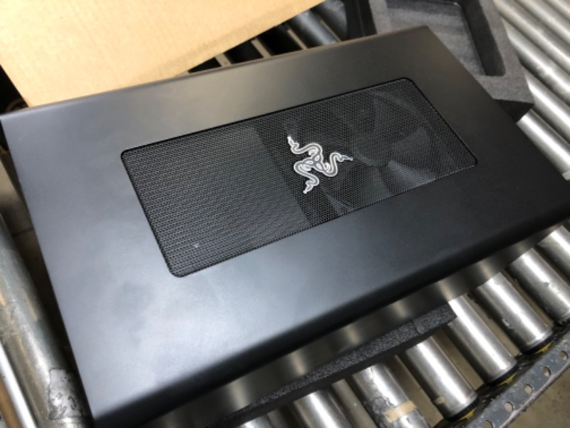 Photo 3 of Razer Core X Aluminum External GPU Enclosure (eGPU): Compatible with Windows & MacOS Thunderbolt 3 Laptops, NVIDIA /AMD PCIe Support, 650W PSU, Classic Black Classic Black Core X eGPU