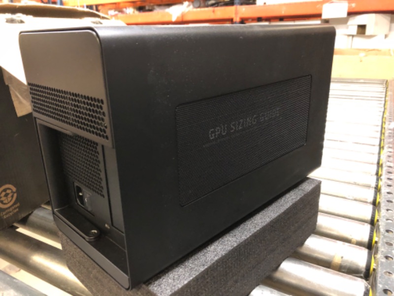 Photo 2 of Razer Core X Aluminum External GPU Enclosure (eGPU): Compatible with Windows & MacOS Thunderbolt 3 Laptops, NVIDIA /AMD PCIe Support, 650W PSU, Classic Black Classic Black Core X eGPU