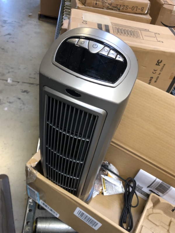 Photo 3 of Lasko 1500W Digital Ceramic Space Heater with Remote, 755320, Silver---------like new