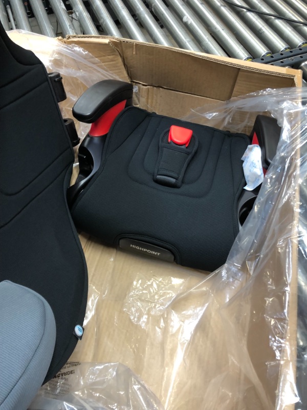 Photo 3 of Britax Highpoint Backless Belt-Positioning Booster Seat, SafeWash Black Ombre---------like new