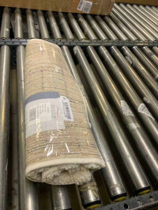 Photo 1 of Addison Rugs Lauren Area Rug, 20"X30", Pearl 20"X30" Pearl --- No Box Packaging, Minor Use, Slightly Dirty from Shipping and Handling, Tape on Item
