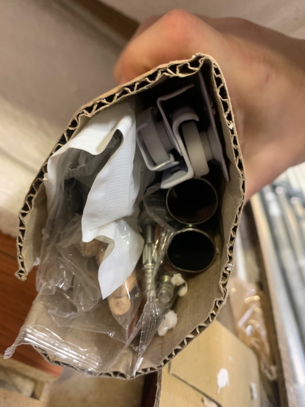 Photo 1 of Hodedah Kitchen Island with Spice Rack, Towel Rack & Drawer, Cherry --- Box Packaging Damaged, Moderate Use, Scratches and Scuffs on Item as Shown in Pictures, Missing Parts