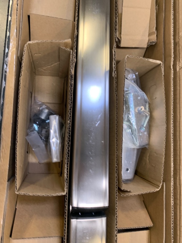 Photo 6 of AmazonCommercial Narrow Design Surface Vertical Rod - Push Bar for Exit Doors, Stainless Steel, 36" inch, UL Certified, 1-pack 36 Inch Narrow design With vertical rod --- Box Packaging Damaged, Item is New, Item is Missing Some Parts
