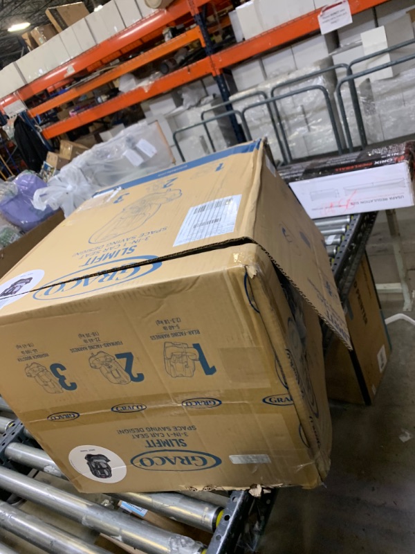 Photo 1 of Graco SlimFit 3 in 1 Car Seat -Slim & Comfy Design Saves Space in Your Back Seat, Darcie, One Size SlimFit Darcie  --- Box Packaging Damaged, Item is New , Missing Cup Holders