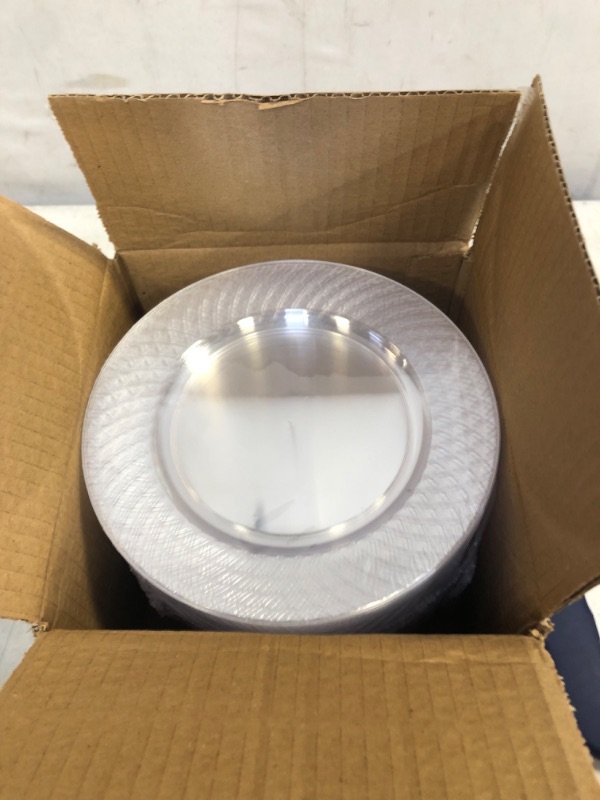 Photo 3 of 100 Clear Plastic Plates - 6.25 Inch Disposable Plates | Fancy Dessert Plates | Hard Round Party Plates | Elegant Appetizer Plates | Heavy Duty Wedding Plates | Small Cake Plates [Diamond]
FACTORY SEALED