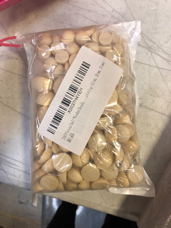 Photo 1 of 240 Pieces Half Wooden Beads, 3 Size Split Wood Balls Circle Wood Half Spheres Unfinished Natural Wooden Beads for DIY Crafts Arts Supplies Ornaments Wreaths Painting (15 mm, 20 mm, 25 mm)
FACTORY SEALED