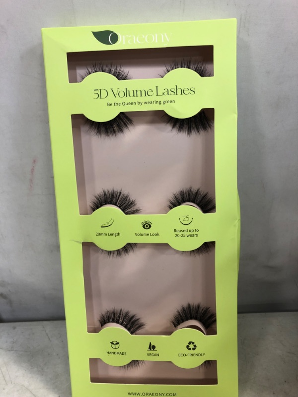 Photo 1 of (3PCK) False Eyelashes, 6 Pairs Multi-Layered Faux Mink Lashes FV01-6 FACTORY SEALED 
