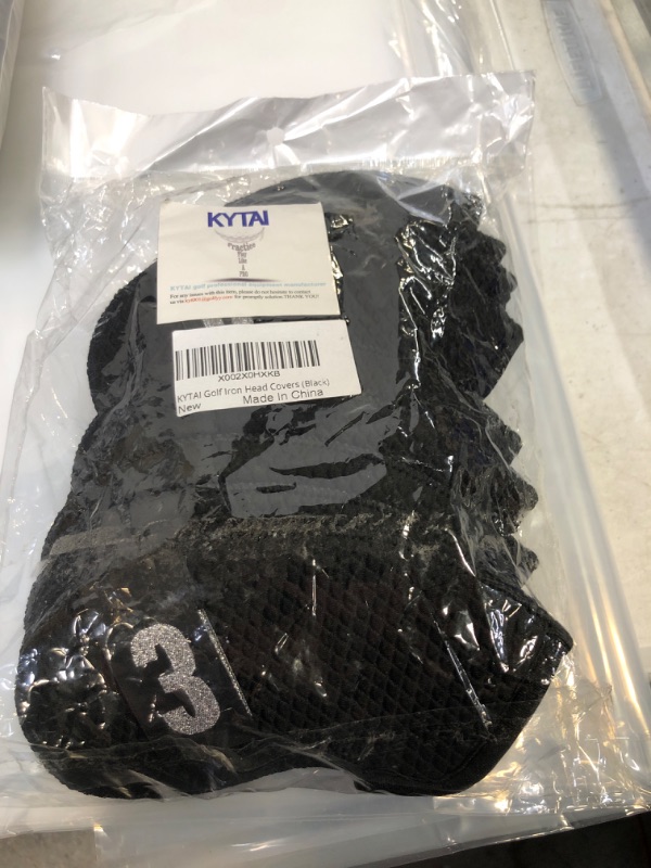 Photo 2 of 10 PACK KYTAI GOLF IRON COVERS BLACK