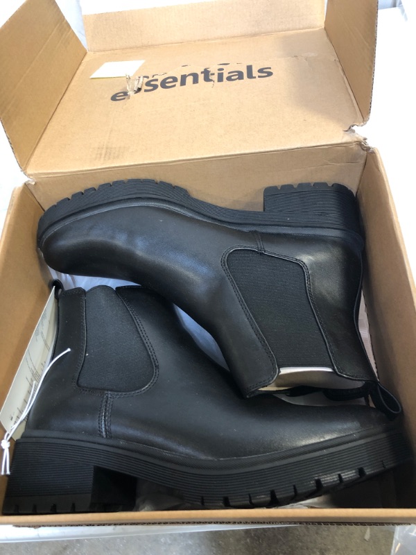 Photo 2 of Amazon Essentials Women's Combat Chelsea Boots SIZE 12

