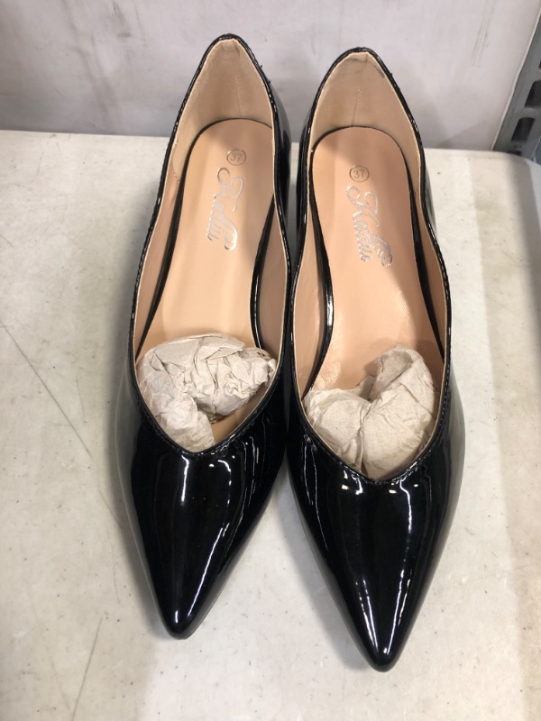 Photo 3 of DREAM PAIRS Women's Moda Low Heel D'Orsay Pointed Toe Pump Shoes SIZE 37