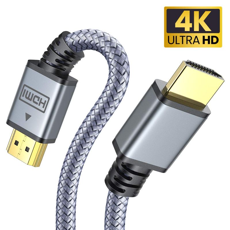 Photo 1 of AINOPE 4K HDMI Cable 6FT 2 Pack,18Gbps High Speed HDMI 2.0 Cable,4K@60HZ HDR, Ethernet Nylon Braided Ultra HD HDMI Cord 30AWG, 3D, 2160P, 1080P, ARC, Compatible with UHD TV, PS5/PS4/PS3, Xbox, Switch
