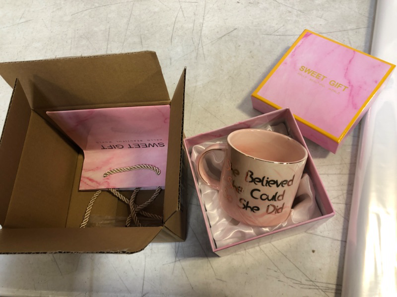 Photo 1 of "SHE BELIEVED SHE COULD SO SHE DID" COFFEE MUG GIFT BOX