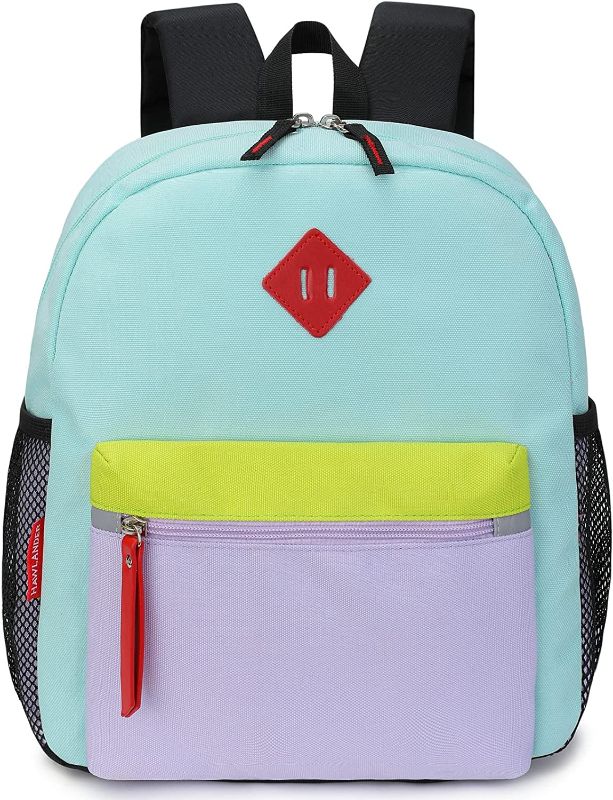 Photo 1 of Hawlander Preschool Backpack for Toddler Girls, Kids School Bag, Ages 3 to 7 years old, Mini, Light Green
