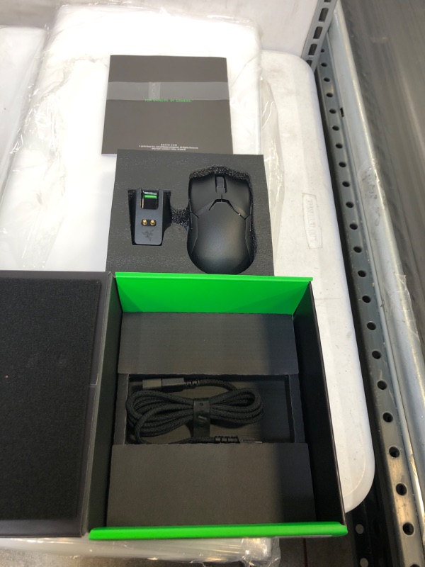 Photo 2 of Razer Viper Ultimate Hyperspeed Lightweight Wireless Gaming Mouse & RGB Charging Dock: Fastest Gaming Mouse Switch - 20K DPI Optical Sensor - Chroma Lighting - 8 Programmable Buttons - 70 Hr Battery Classic Black Mouse + Dock