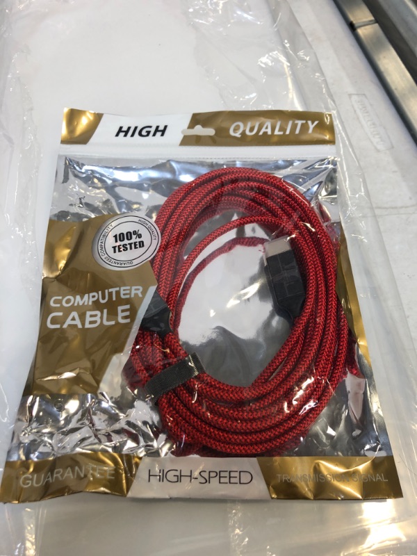 Photo 2 of 4K HDMI Cable,Capshi 15FT HDMI Cord High Speed 18Gbps HDMI to HDMI Cable,4K, 3D, 2160P, 1080P, Ethernet - 28AWG Braided HDMI Cable - Audio Return Compatible UHD TV, Blu-ray, PS4/3, Monitor, PC
