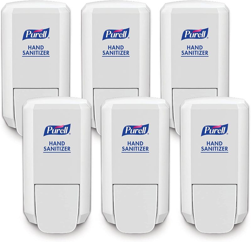 Photo 1 of Purell® CS2 Push-Style Hand Sanitizer Dispensers, White, Case Of 6 Dispensers
