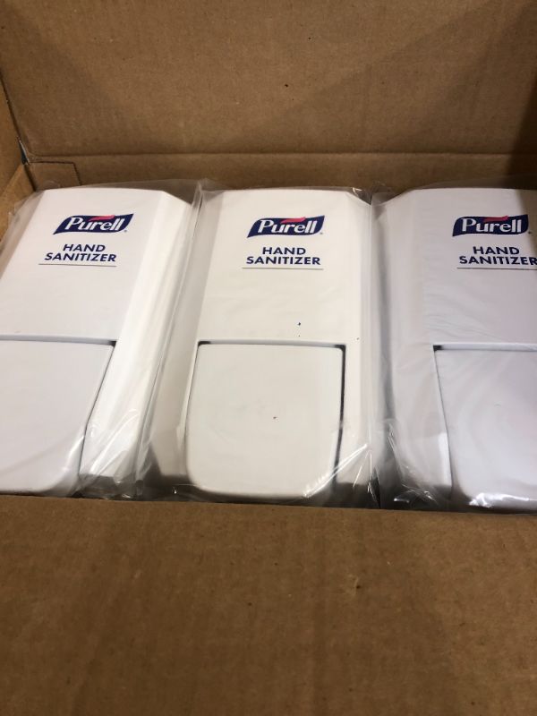 Photo 3 of Purell® CS2 Push-Style Hand Sanitizer Dispensers, White, Case Of 6 Dispensers
