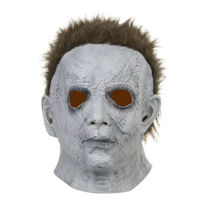 Photo 1 of 2022 New Michael Myers Mask Halloween Horror Cosplay Costume Latex Prop Original 1978 Black Grey White