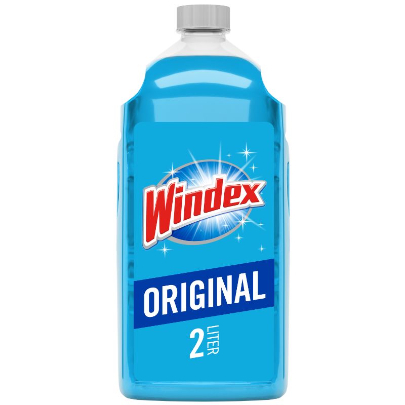 Photo 1 of 2 pack Windex Glass Cleaner Refill, Original Blue Original - 67.6 Fl Oz
