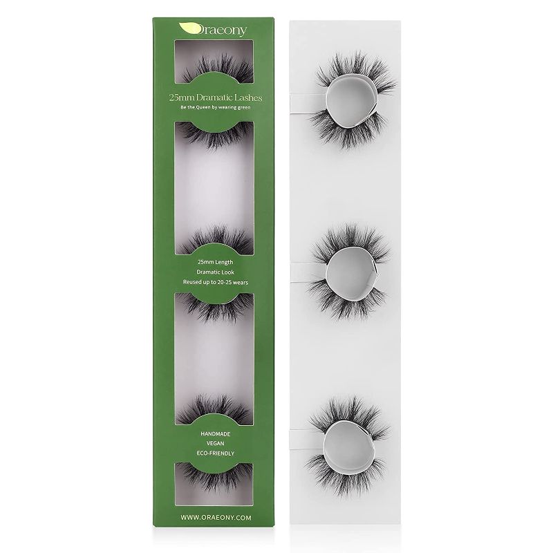Photo 1 of 3 Pairs Mink Lashes Natural Look, Eco-friendly And Vegan Strip Lashes