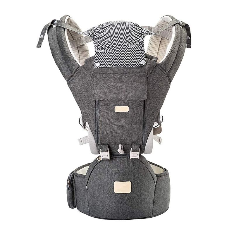 Photo 1 of Baby Carrier Newborn to Toddler, Multifunctional 6-in-1 Infant Hiking Backpack Carrier for All Seasons, Baby Gifts, Ergonomic Positions Baby Holder, Face-in and Face-Out and Back, Grey
