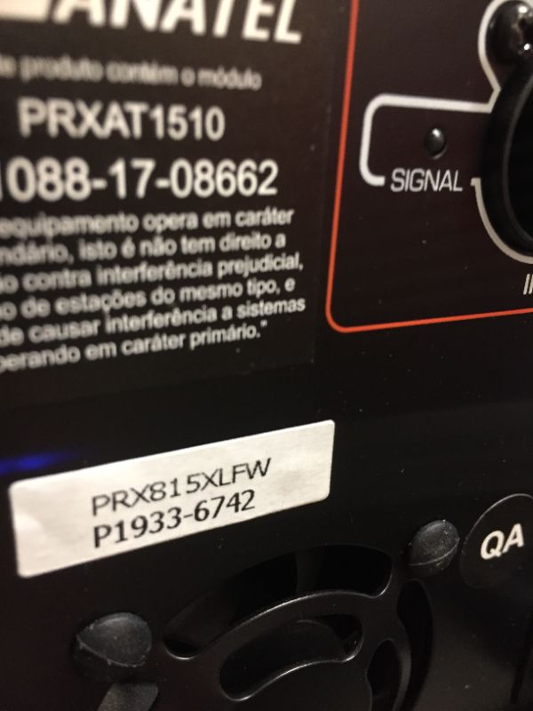 Photo 4 of JBL Professional PRX815XLFW Portable Self-Powered Extended Low-Frequency Subwoofer System with WiFi, 15-Inch, Previous Generation
DOES NOT CONNECT VIA BLUETOOTH!!!