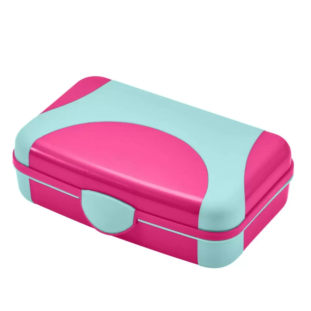 Photo 1 of 2 PACK Overmolded Pencil Box Pink/Mint - It's Academic
