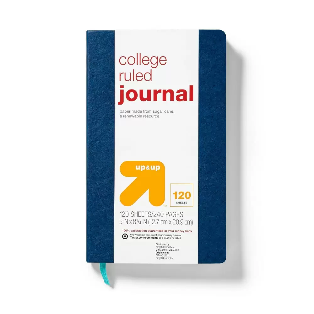 Photo 1 of 2 pack College Ruled Journal Navy Blue - up & up
