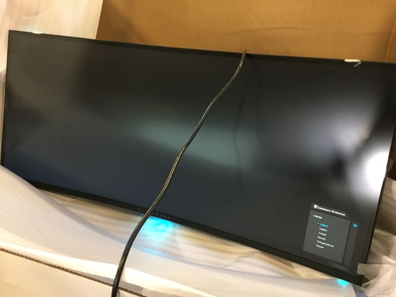 Photo 2 of Alienware Ultrawide Curved Gaming Monitor 38 Inch, 144Hz Refresh Rate, 3840 x 1600 WQHD , IPS, NVIDIA G-SYNC Ultimate, 1ms Response Time, 2300R Curvature, VESA Display HDR 600, AW3821DW - White
