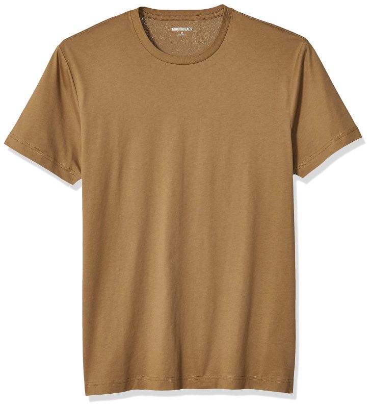 Photo 1 of Goodthreads Men's Slim-Fit Short-Sleeve Cotton Crewneck T-Shirt Medium Medium Brown No Pocket
