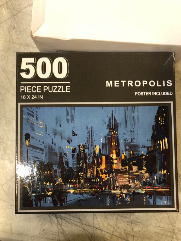 Photo 2 of 500 Piece Jigsaw Puzzle for Adults, Metropolis Jigsaw Puzzle, Each Puzzle Measures 18 Inch x 24 Inch, Ideal for Rleaxation, Meditation, Hobby, Good Decoration for Home, Office and Living Room